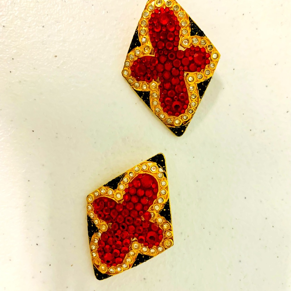 REDUCED! Authentic Jay Feinberg designer earrings. Showstopper.